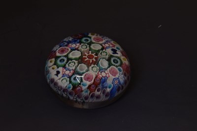 Lot 406 - Royal Interest: Mid 19th Century Old English glass Queen Victoria double silhouette cane paperweight