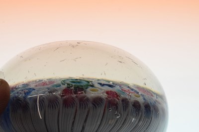 Lot 406 - Royal Interest: Mid 19th Century Old English glass Queen Victoria double silhouette cane paperweight