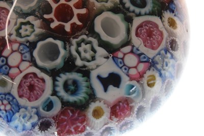 Lot 406 - Royal Interest: Mid 19th Century Old English glass Queen Victoria double silhouette cane paperweight