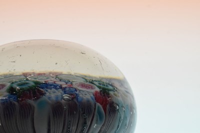Lot 406 - Royal Interest: Mid 19th Century Old English glass Queen Victoria double silhouette cane paperweight