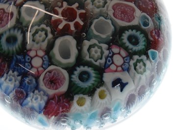 Lot 406 - Royal Interest: Mid 19th Century Old English glass Queen Victoria double silhouette cane paperweight