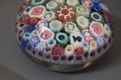 Lot 406 - Royal Interest: Mid 19th Century Old English glass Queen Victoria double silhouette cane paperweight
