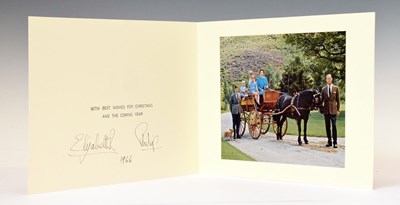 Lot 202 - Royal Interest - 1966 Christmas card