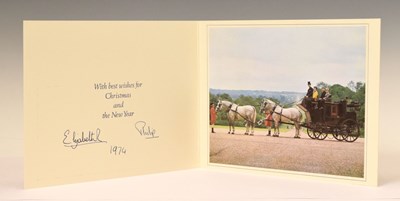 Lot 206 - Royal Interest - 1974 Christmas card