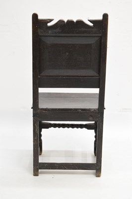 Lot 607 - 17th Century oak chair