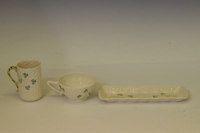 Lot 313 - Collection of Belleek porcelain vases