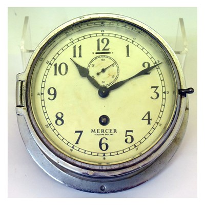 Lot 530 - Mercer bulkhead wall timepiece