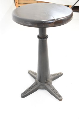 Lot 606 - Singer sewing machine stool