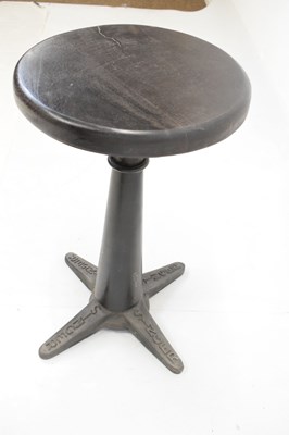 Lot 606 - Singer sewing machine stool