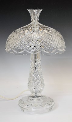 Lot 315 - Waterford - Cut glass table lamp