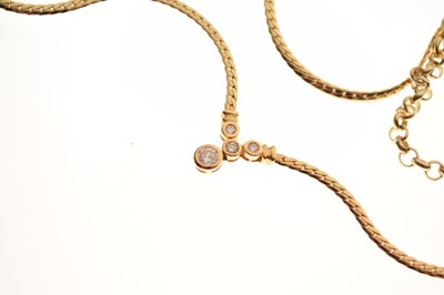 Lot 72 - Flexible link necklace