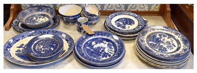 Lot 472 - Assorted blue and white ceramics.