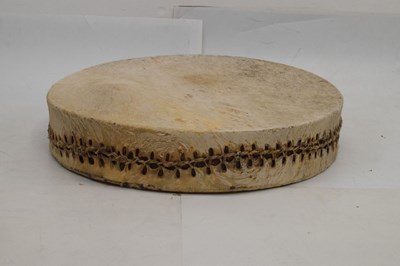 Lot 199 - 1970s goat skin drum