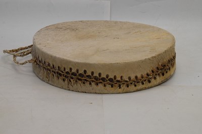 Lot 199 - 1970s goat skin drum