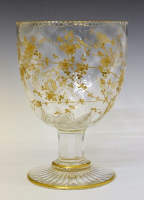 Lot 317 - 19th Century gilded glass goblet