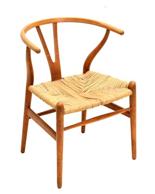 Lot 674 - Hans Wegner 'Wishbone' chair