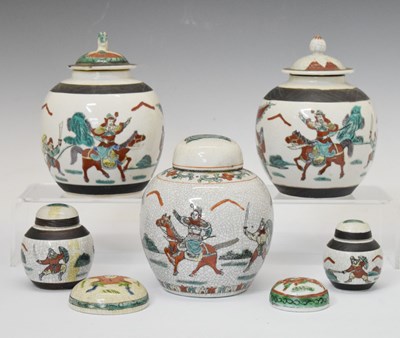 Lot 385 - Group of Chinese crackleware