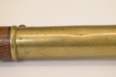 Lot 248 - George III brass ball-headed truncheon or tipstaff