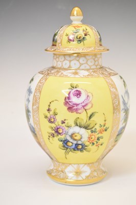 Lot 367 - Helena Wolfsohn Dresden jar and cover, together with a 19th Century mug