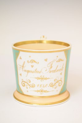 Lot 367 - Helena Wolfsohn Dresden jar and cover, together with a 19th Century mug