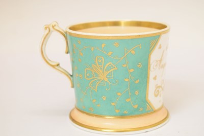 Lot 367 - Helena Wolfsohn Dresden jar and cover, together with a 19th Century mug