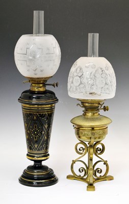 Lot 578 - Two oil lamps