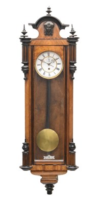 Lot 528 - Walnut cased Vienna wall clock