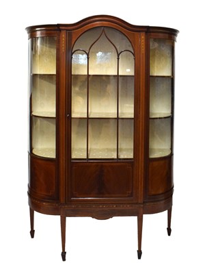 Lot 396 - Early 20th Century mahogany display cabinet