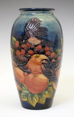 Lot 320 - 1980s Moorcroft 'Pomegranates and Finches' pattern vase