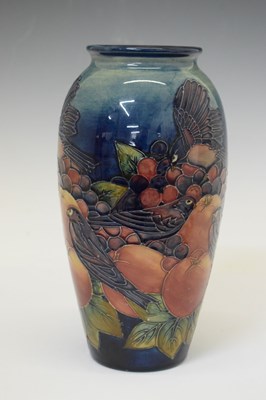 Lot 320 - 1980s Moorcroft 'Pomegranates and Finches' pattern vase