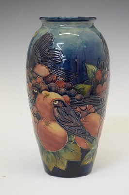 Lot 320 - 1980s Moorcroft 'Pomegranates and Finches' pattern vase