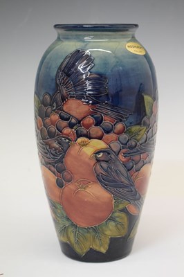 Lot 320 - 1980s Moorcroft 'Pomegranates and Finches' pattern vase
