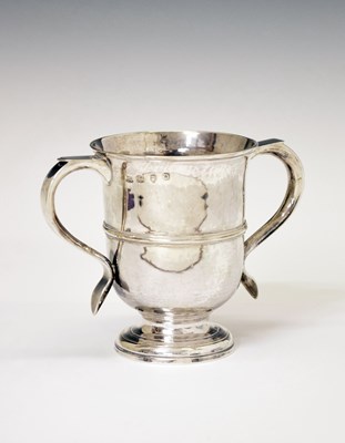 Lot 116 - George II silver twin-handled pedestal cup
