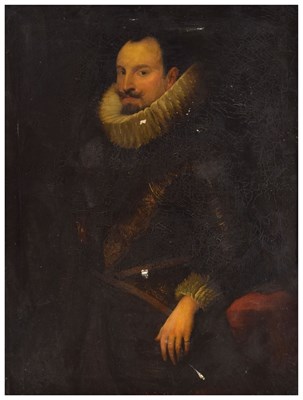 Lot 590 - Follower of Anthony van Dyck  - Oil on canvas - Emmanuel Philibert of Savoy, Prince of Oneglia