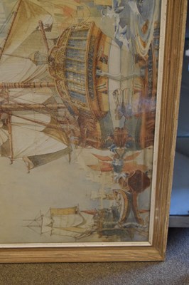 Lot 524 - Circa 1930s watercolour - 'Resolution at Whitby'