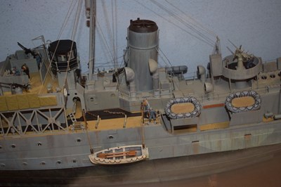 Lot 382 - Large scale model of the Royal Canadian Navy's K166 HMCS Snowberry