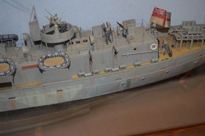 Lot 382 - Large scale model of the Royal Canadian Navy's K166 HMCS Snowberry