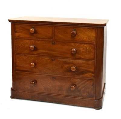 Lot 482 - Victorian mahogany chest