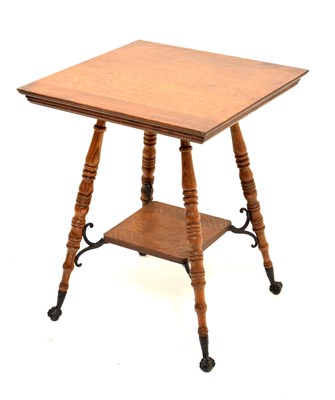 Lot 605 - Attributed to William Birch - Oak occasional table