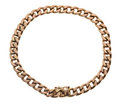 Lot 89 - 9ct gold filed curb link bracelet