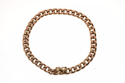 Lot 89 - 9ct gold filed curb link bracelet