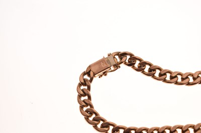 Lot 89 - 9ct gold filed curb link bracelet