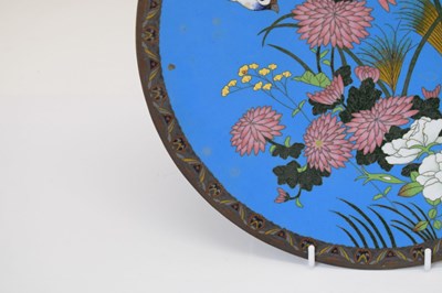 Lot 446 - Japanese cloisonné dish