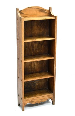 Lot 579 - Oak open bookcase