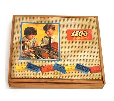 Lot 236 - Vintage Lego System wooden cased set