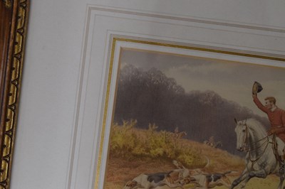 Lot 521 - Edward Algernon Stuart Douglas, (1850-1920) - Group of four hunting related watercolours
