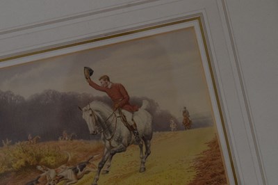 Lot 521 - Edward Algernon Stuart Douglas, (1850-1920) - Group of four hunting related watercolours