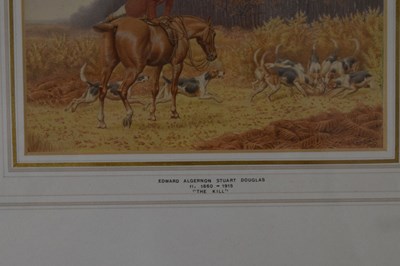 Lot 521 - Edward Algernon Stuart Douglas, (1850-1920) - Group of four hunting related watercolours