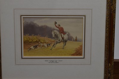 Lot 521 - Edward Algernon Stuart Douglas, (1850-1920) - Group of four hunting related watercolours