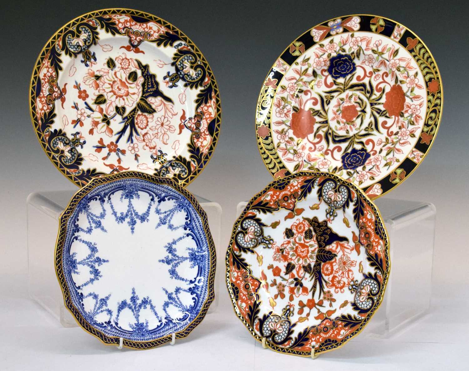 Lot 330 - Two Royal Crown Derby plates, and two smaller